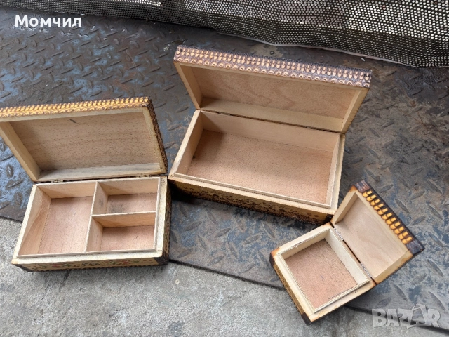 Дървени кутии, снимка 2 - Антикварни и старинни предмети - 52128558
