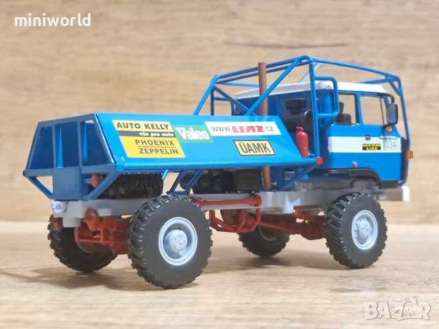 Skoda LIAZ 111.80 Truck Trial Rally - мащаб 1:43 ма DeAgostini моделът е нов в блистер, снимка 4 - Колекции - 52360615