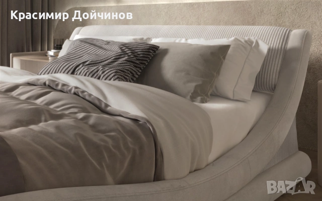 СПАЛНЯ ЛИВИАНА КОЖА ВЕНГЕ 160Х190/200, снимка 4 - Спални и легла - 54227202