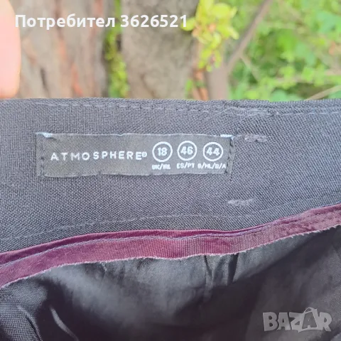 Черна права пола Atmosphere, Лондон с черен бод, размер UK 18, български 46.