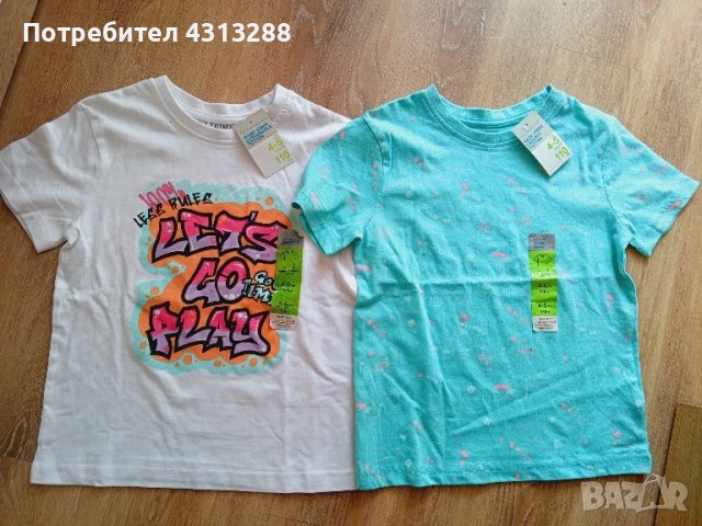 2бр тениски  4-5 год 110см