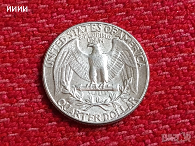  Сребърна монета Долар 1/4 1964, снимка 2 - Нумизматика и бонистика - 52748613