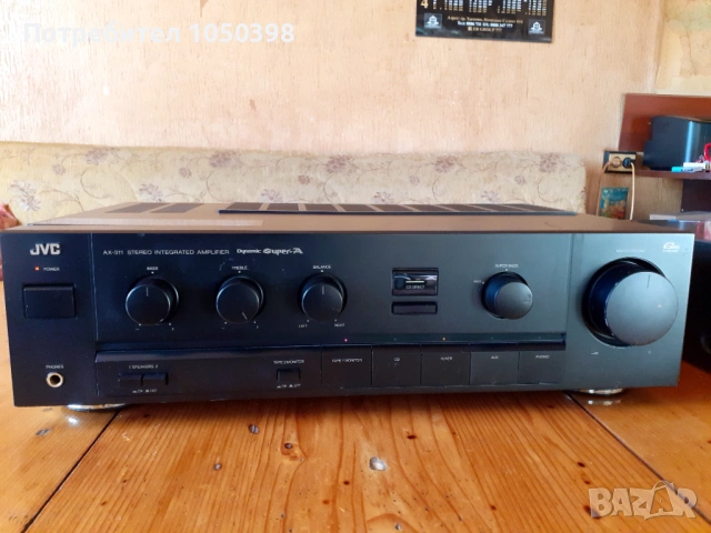 Прекрасен усиловател JVC AX-311 BK Dynamic SUPER A- Японска мощна машина, снимка 6 - Ресийвъри, усилватели, смесителни пултове - 53705936