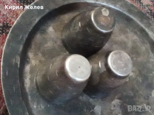 Посребрени чаши комплект 53657, снимка 6 - Антикварни и старинни предмети - 53422462