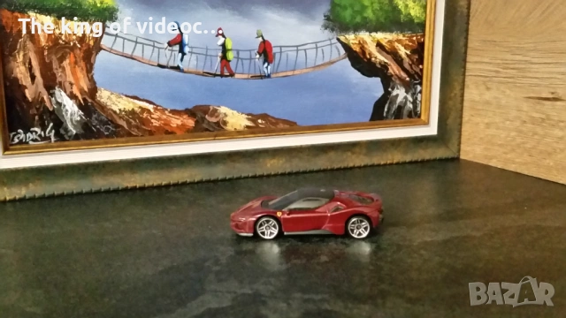 Метална количка Ferrari SF90 Stradale , снимка 9 - Коли, камиони, мотори, писти - 53224352