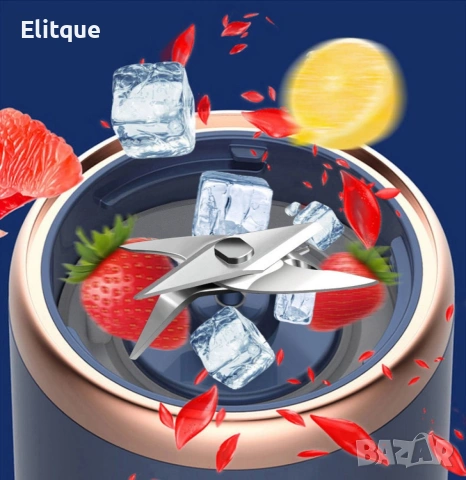 Мини блендер подходящ за различни сокове и смутита, снимка 9 - Блендери - 53003546