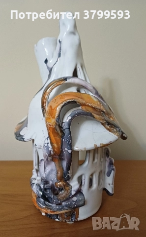 Красив порцеланов свещник-къщичка Ballade collection , снимка 5 - Декорация за дома - 52285568