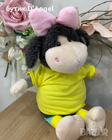 Плюшена черна овца с възглавничка, снимка 2 - Плюшени играчки - 49928068