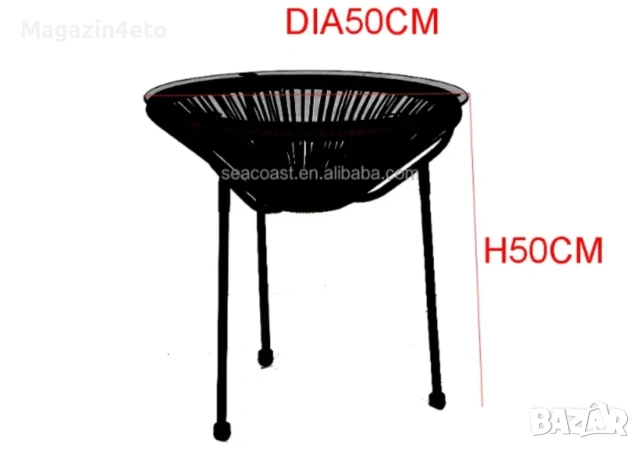 Масичка+две кресла, снимка 3 - Столове - 54248513
