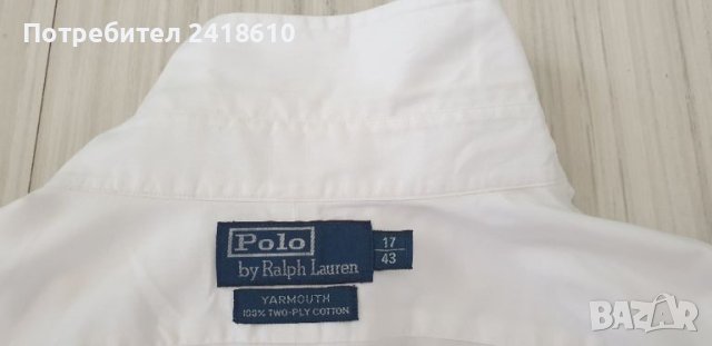 POLO Ralph Lauren Cotton Mens Size 43/ 17 2XL ОРИГИНАЛ! Мъжка Риза!, снимка 12 - Ризи - 46057645