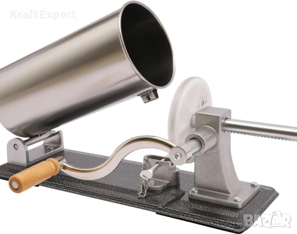 Хоризонтална Пълначка за Колбаси KraftWorld – С Метален Плот и 3 Фунии, снимка 4 - Друго търговско оборудване - 50601961