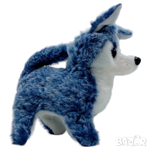 Интерактивно куче Хъски ходи и лае играчка на батерии, снимка 2 - Плюшени играчки - 54009179