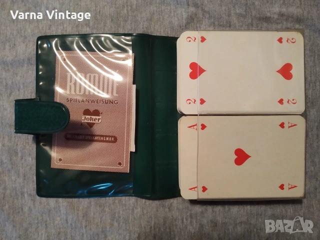 Чифт колекционерски карти за покер НОВИ в в оригинален калъф. Bielefelder Karten Германия., снимка 2 - Карти за игра - 54138704