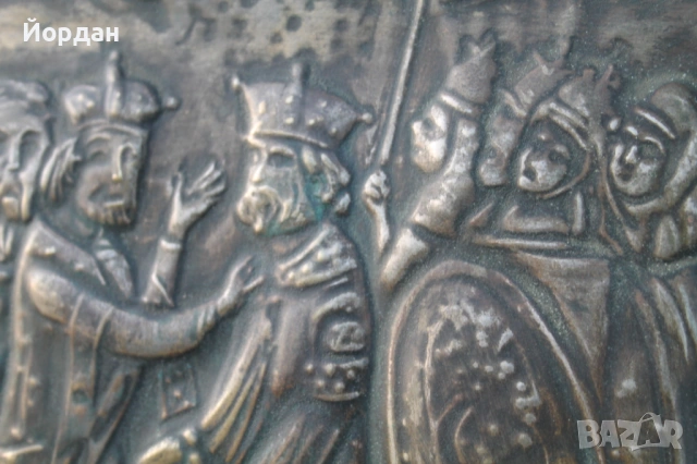 Старо пано  ''Пленяване на император Никифор I Генетик от хан Крум '', снимка 9 - Колекции - 53711005