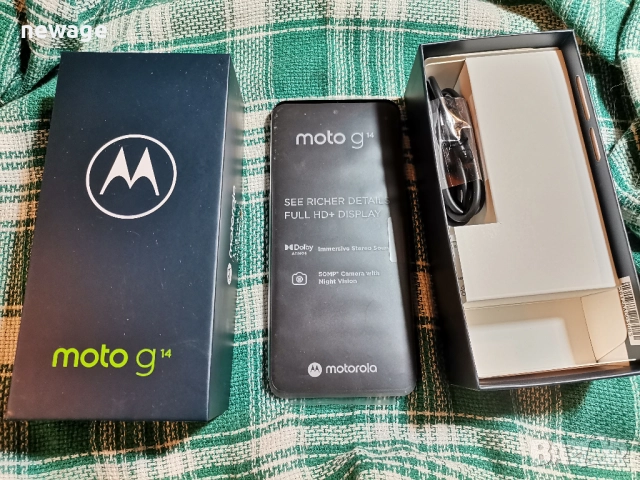 Motorola Moto G14, чисто нов, неразпечатан, снимка 4 - Motorola - 52258262