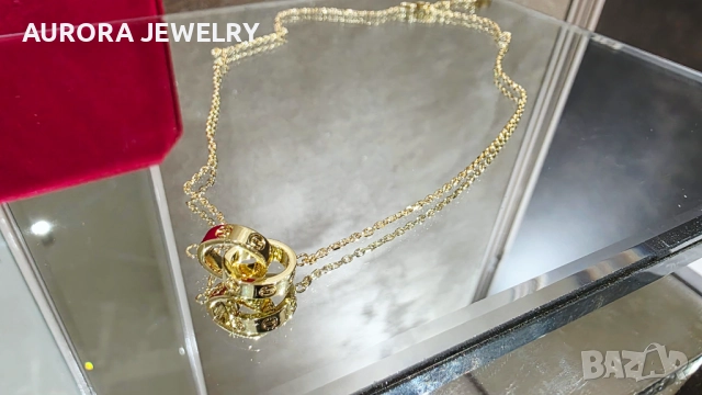 CARTIER Love Gold Pendant Дамско Колие