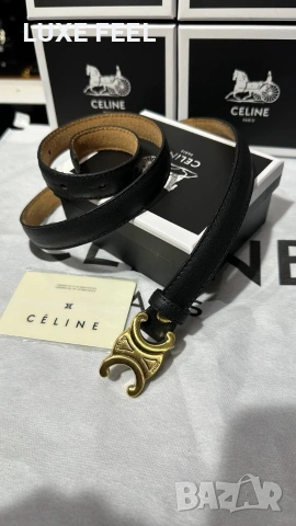 CELINE 💎 Естествена Кожа , снимка 3 - Колани - 53740113