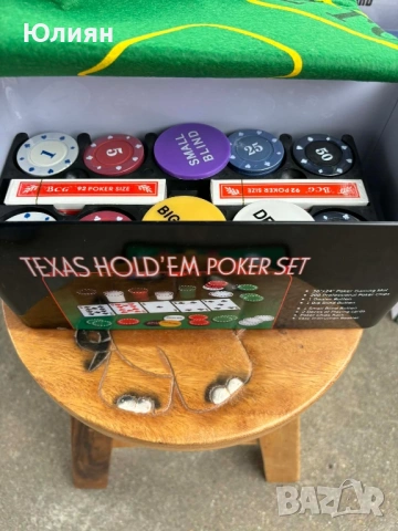 Покер комплект в метална кутия ♠️♥️♣️♦️, снимка 3 - Настолни игри - 53930123