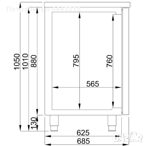 Двукрилен охладител за бира, снимка 2 - Хладилни витрини и фризери - 52152761