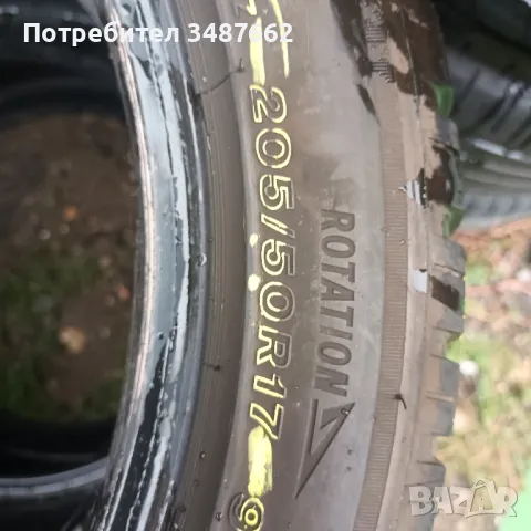 205 50 17 BRIDGESTONE 2бр зимни дот 2021г , снимка 5 - Гуми и джанти - 47192072