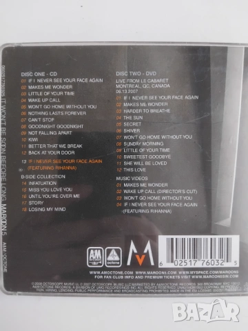 Maroon 5 - оригинален двоен диск CD + DVD - оригинално луксозно издание, снимка 2 - CD дискове - 53598281