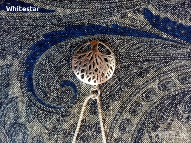 Посребрен дамски комплект - колие, обеци, гривна - "Келтско дърво", снимка 3 - Колиета, медальони, синджири - 53623112