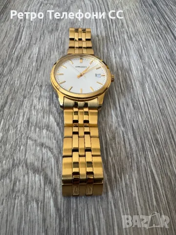 Мъжки часовник Seiko SEIKO GOLD златен цвят, снимка 3 - Мъжки - 49867436