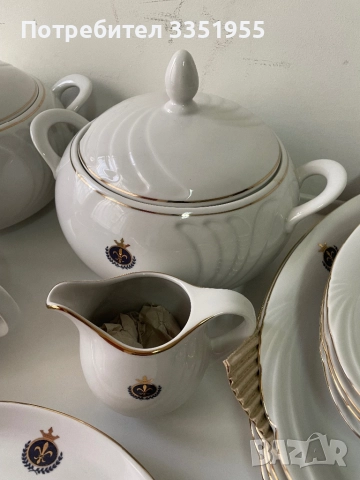 Сервиз за хранене костен порцелан, снимка 8 - Сервизи - 52849561