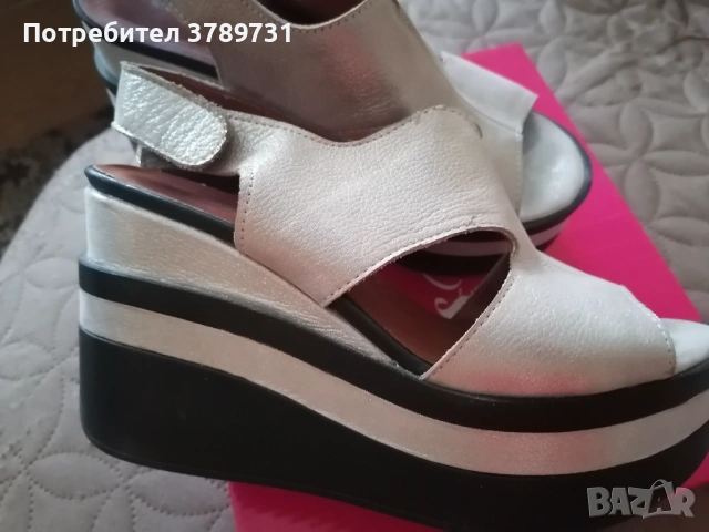 Дамски сандали естествена кожа