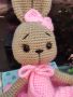 Плетена играчка Зайче-балерина, Плетени, ръчно изработени, прекрасен подарък, снимка 9