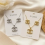 Комплект колие и обеци с луксозно излъчване/ устойчив метал chanel, снимка 5