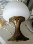 Ретро, българска нощна лампа с месингова основа, снимка 3
