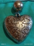 СРЕБРИСТ МЕДАЛЬОН СЪРЦЕ ❤️ с ФЛОРАЛНИ ОРНАМЕНТИ 52023, снимка 5