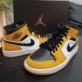 Nike Air Jordan 1 Mid Yellow Ochre Нови Оригинални Мъжки Кецове , снимка 1