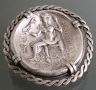 Брошка и пръстен с антични монети сребро, снимка 2