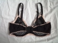 70DD прозрачен черен сутиен на сърчица CHANGE , снимка 6
