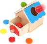 YULEYU Montessori Бебешка образователна играчка, кутия за монети