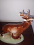 Голям стар порцелан фигура елен стар български порцелан статуетка , снимка 5