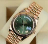 Rolex Day Date President Gold Green Roman Dial , снимка 6