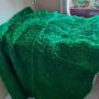 продавам ръчно тъкани зелени нови  вълнени  китеници, снимка 2