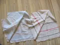 19в. кърпа, месал, ръчно тъкан кенар , дантела, 96х36см./2бр, снимка 2