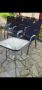 Маса  Квадратна,Сива, 90 x 90 x 71 см + Комплект 5 градински стола чисто нови от Германия , снимка 2