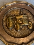 старо бронзово пано за стена трактор FORD, снимка 5