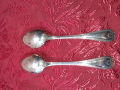 Стари антикварни посребрени луксозни лъжици Christofle 2 бр., снимка 2