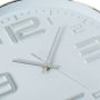Стенен часовник Liberta, ПВЦ, Сребрист, Бял, 30см, снимка 2