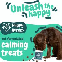 Happy Heroes Успокояващи лакомства за кучета, намалява стреса, страха, хиперактивността, агресията, снимка 4 - За кучета - 45117669