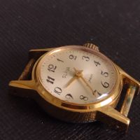 Стар ръчен часовник с позлата и маркировка SLAVA 17 JEWELS за КОЛЕКЦИЯ 44834, снимка 8 - Антикварни и старинни предмети - 45382370