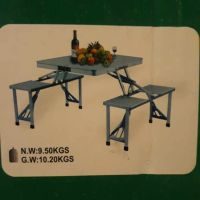 Сгъваема къмпинг маса с вградени столове, снимка 8 - Къмпинг мебели - 45958091