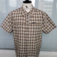 Icepeak  - мъжка карирана риза  с къс ръкав за планина и туризъм размер XL , снимка 1 - Ризи - 45269969