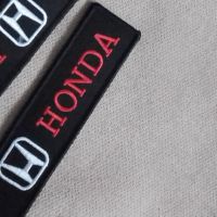 Текстилен ключодържател с  бродиран надпис и емблема Хонда Honda + подарък , снимка 2 - Аксесоари и консумативи - 45344958